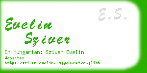 evelin sziver business card